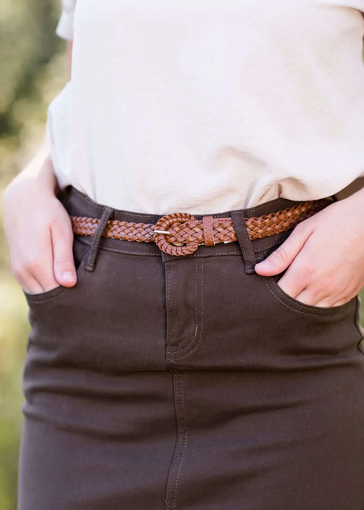 Braided Brown Belt
