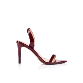 Cleo Sandal Wine Patent Leather