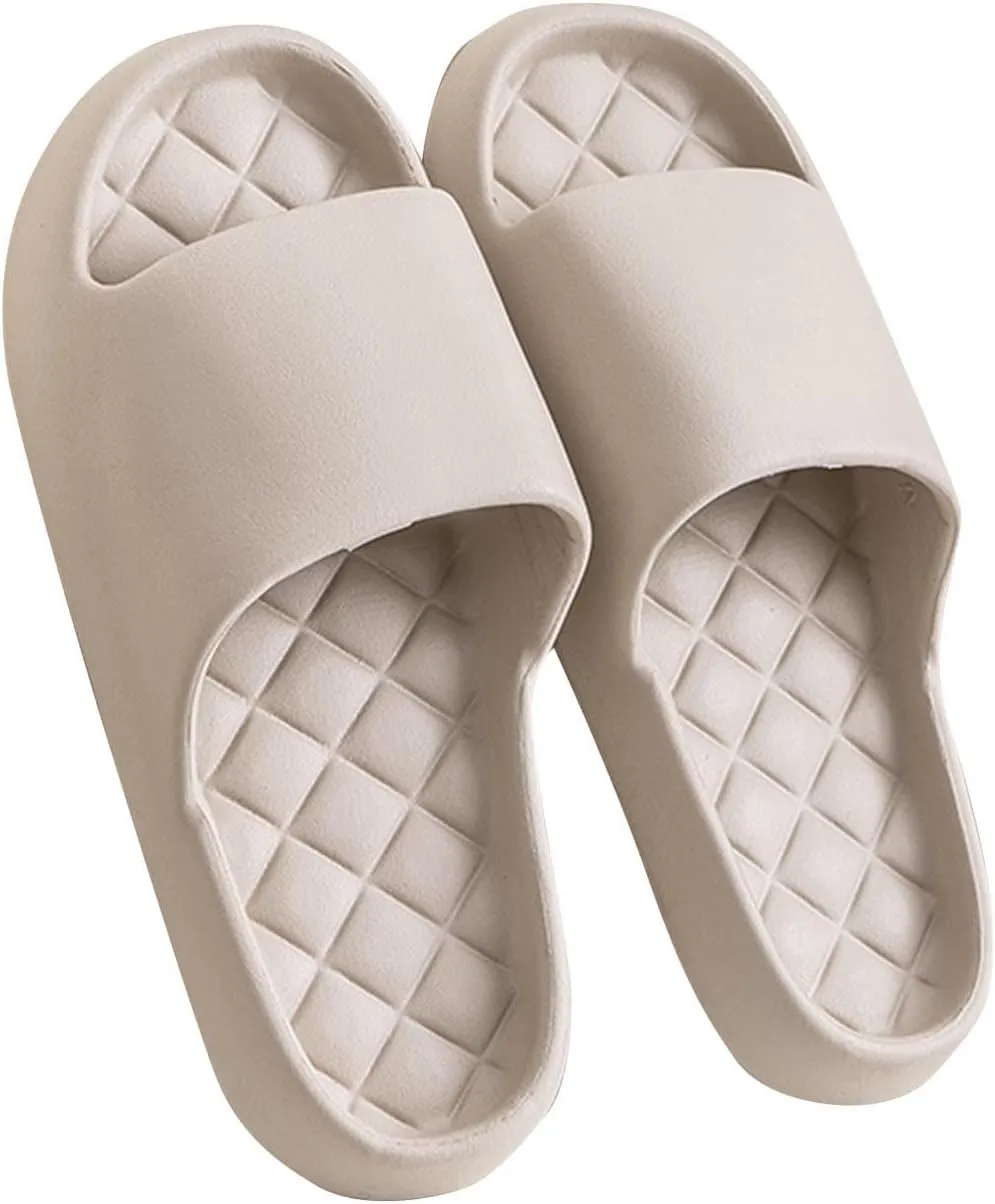 Cloud Slides for Women and Men, Unisex Adult Slides Slippers, Non-Slip Quick Drying Soft Lightweight Shower Shoes