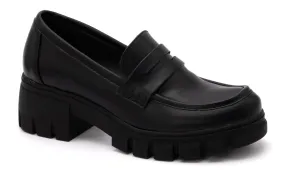 Corkys Keeper Slip On Penny Loafers w Platform Rubber Soles
