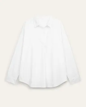 Danica Split Neck Blouse | White