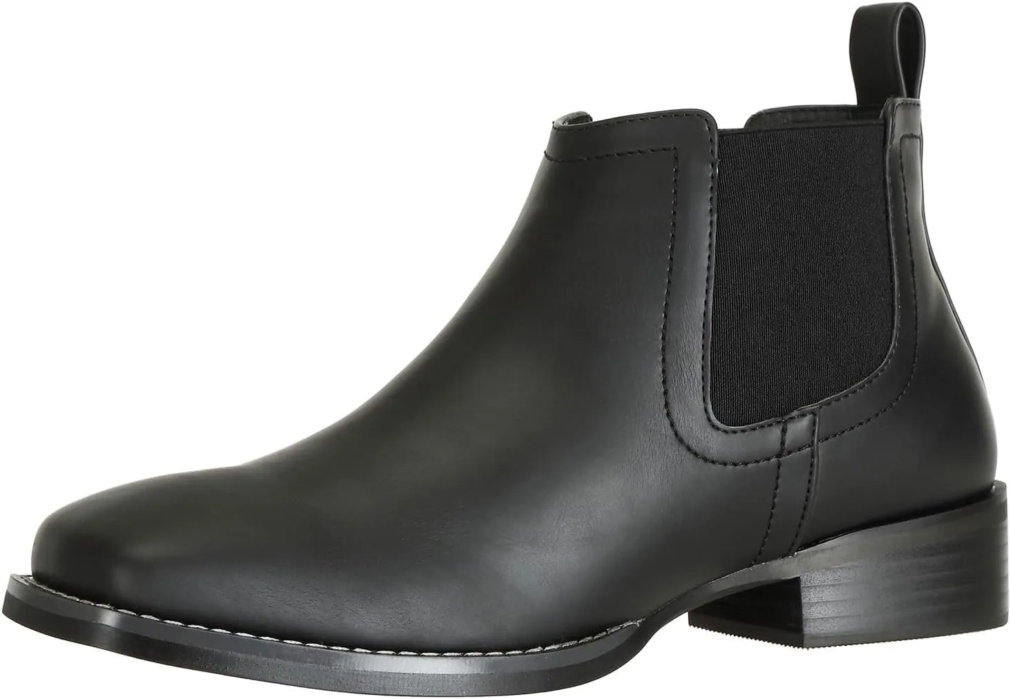 J's.o.l.e Ankle Cowboy Boots for Men Square Toe Stylish Chelsea Dress Boots