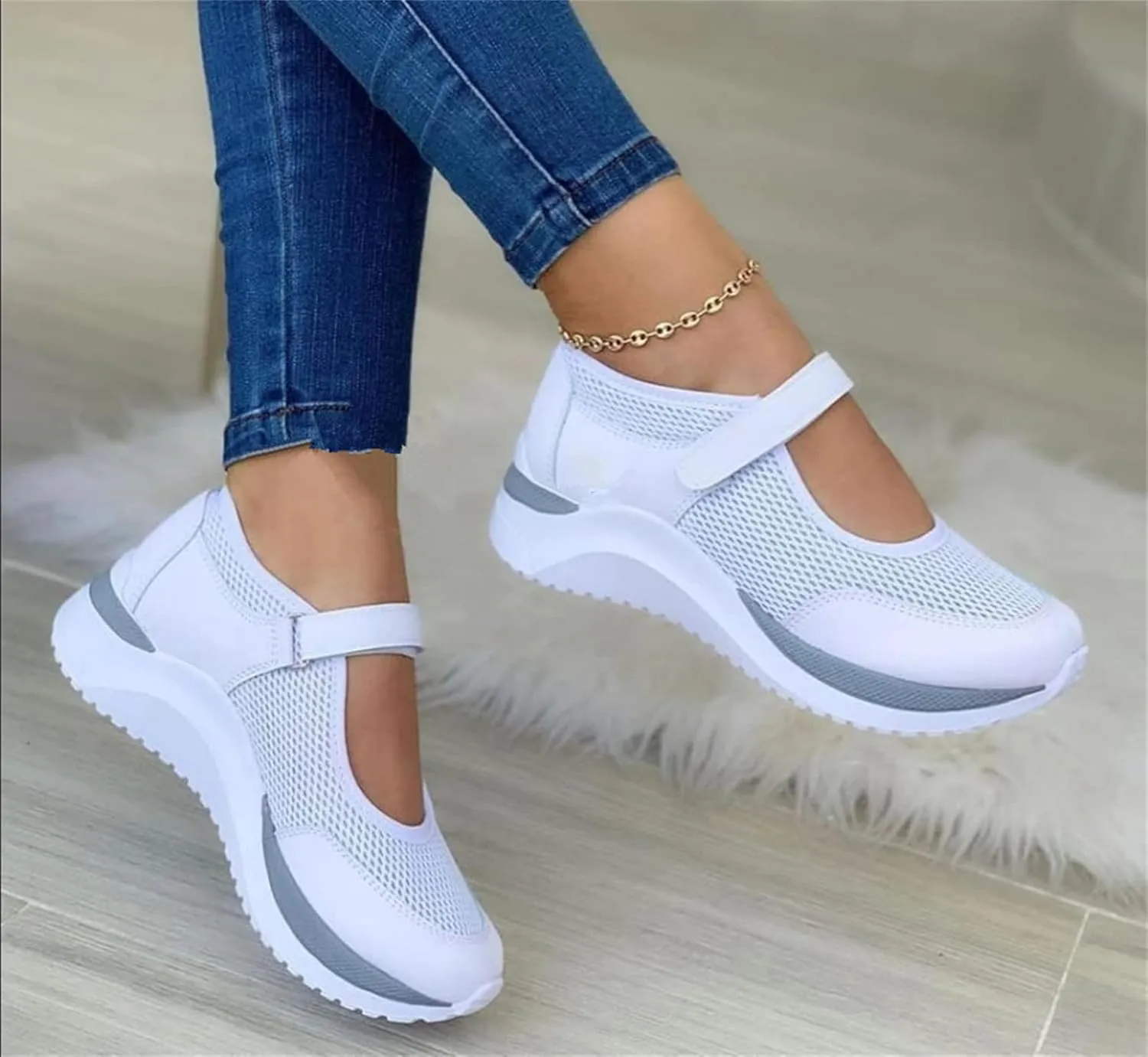 Ladmiple Shoes For Women Sneakers Trendy Slip on Canvas Walking Shoes Fashion Casual Summer Comfortable Flats Loafers