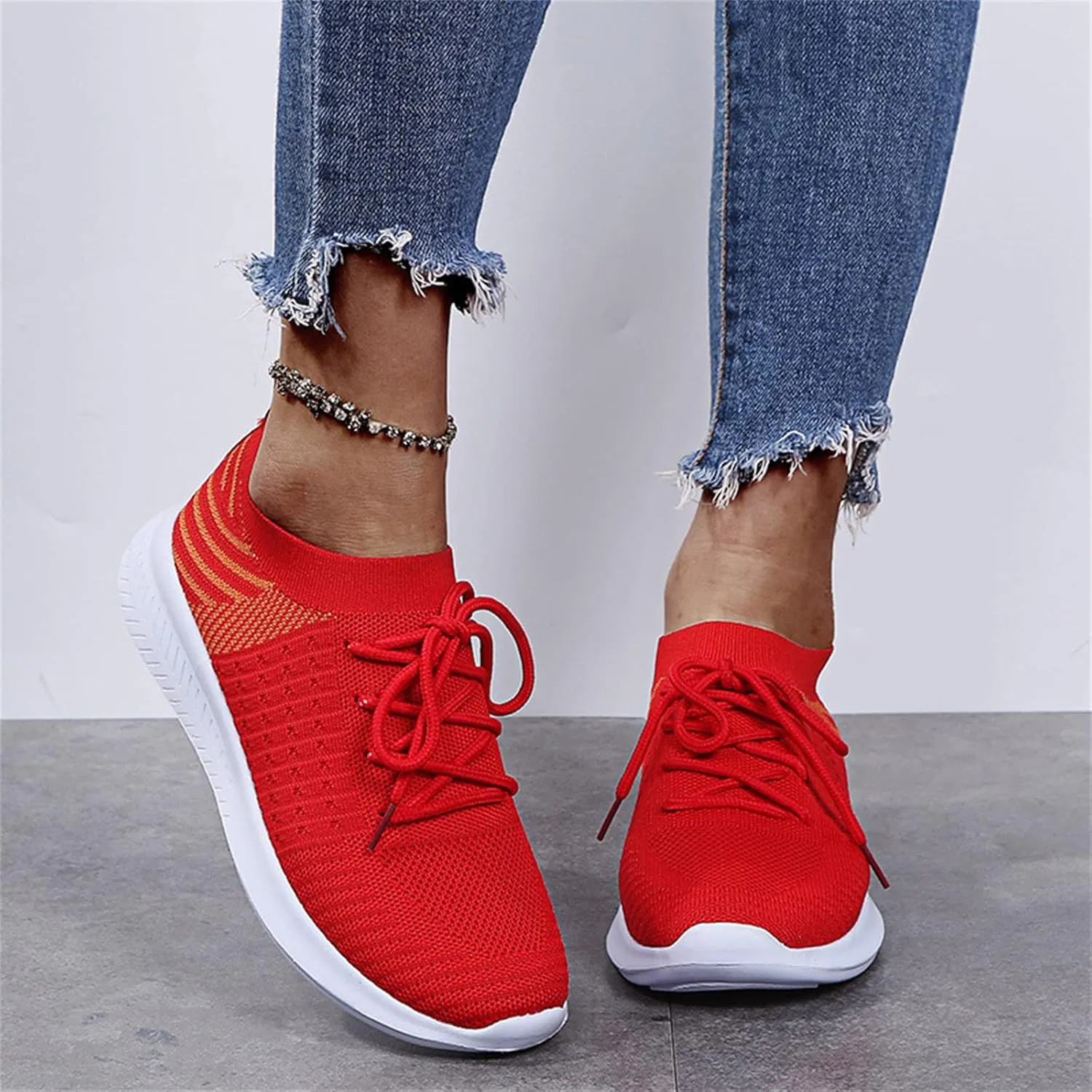 Ladmiple Womens Tennis Shoes Lightweight Walking Shoes Slip On Breathable Athletic Sneakers for Running Gym Workout