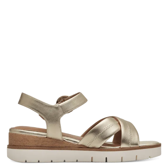 Leather Sandal - Light Gold