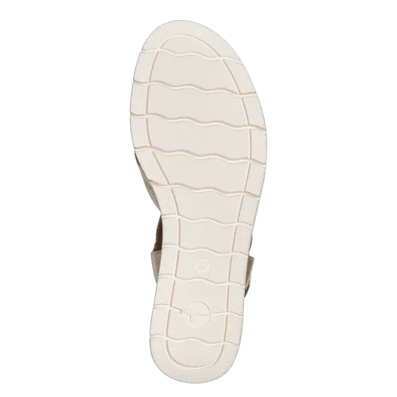 Leather Sandal - Light Gold