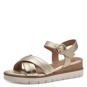 Leather Sandal - Light Gold
