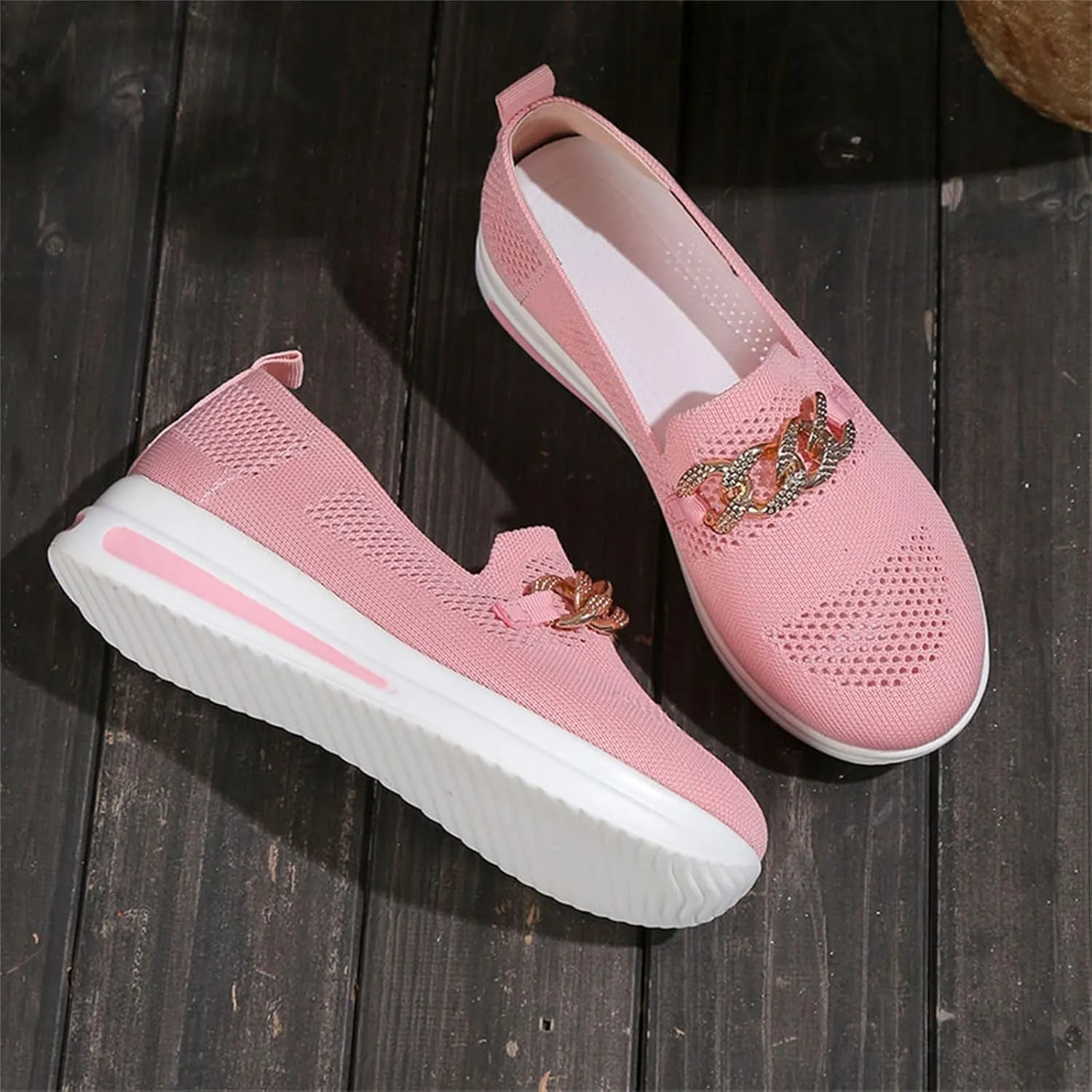 Loafers for Women Trendy Orthopedic Shoes Wide Sneakers Breathable Mesh Walking Shoes Lightweight Running Sneakers