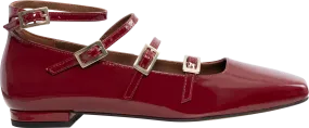 Luke Onix Leather Ballet Flats - Wine Burgundy