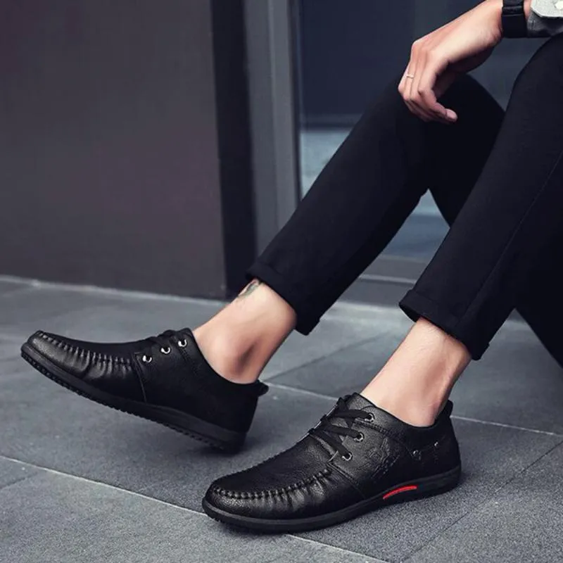 Men's Spring/Autumn Casual Leather Flats