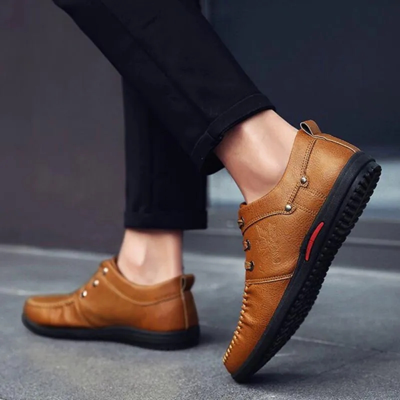 Men's Spring/Autumn Casual Leather Flats