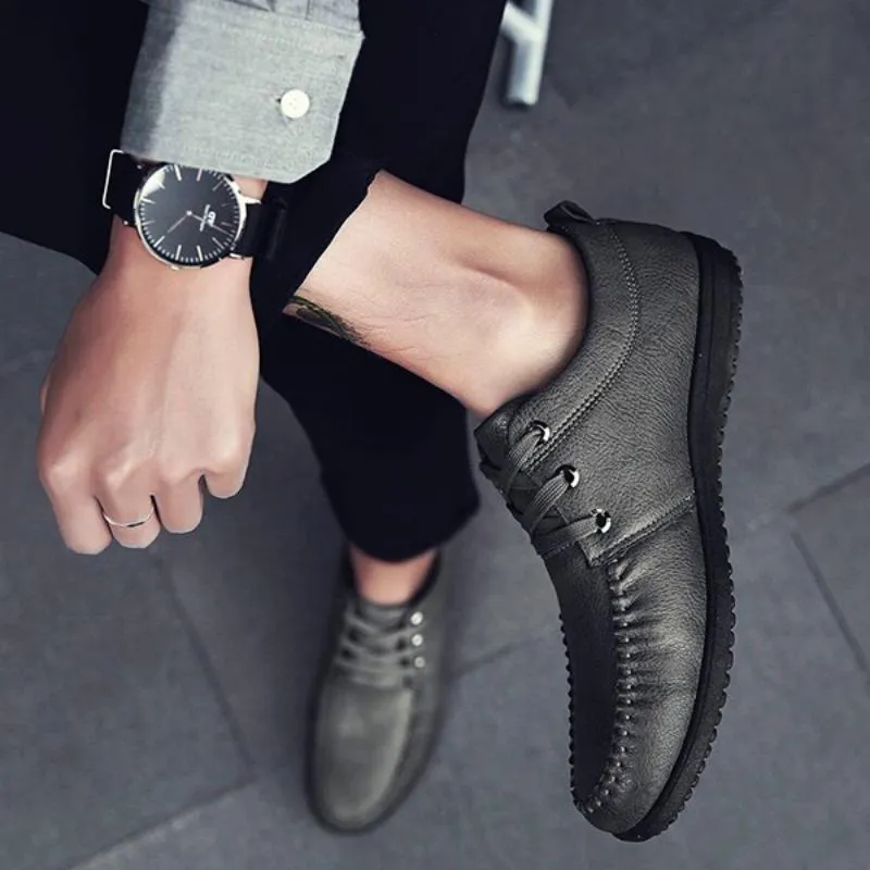 Men's Spring/Autumn Casual Leather Flats