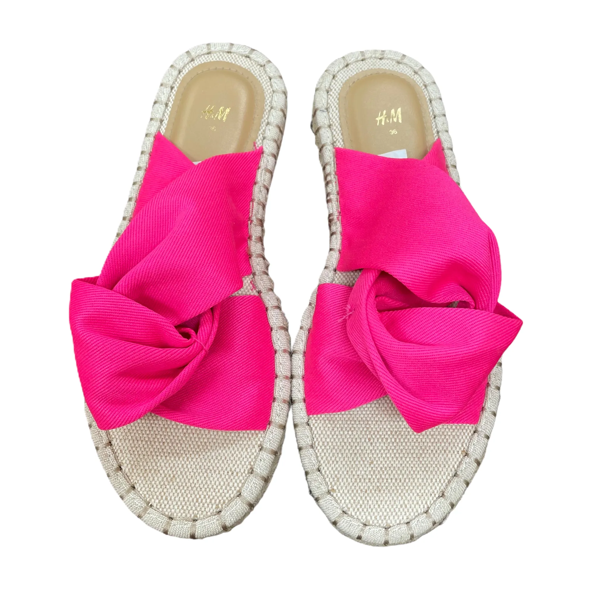 Pink Sandals Flats By H&m, Size: 5