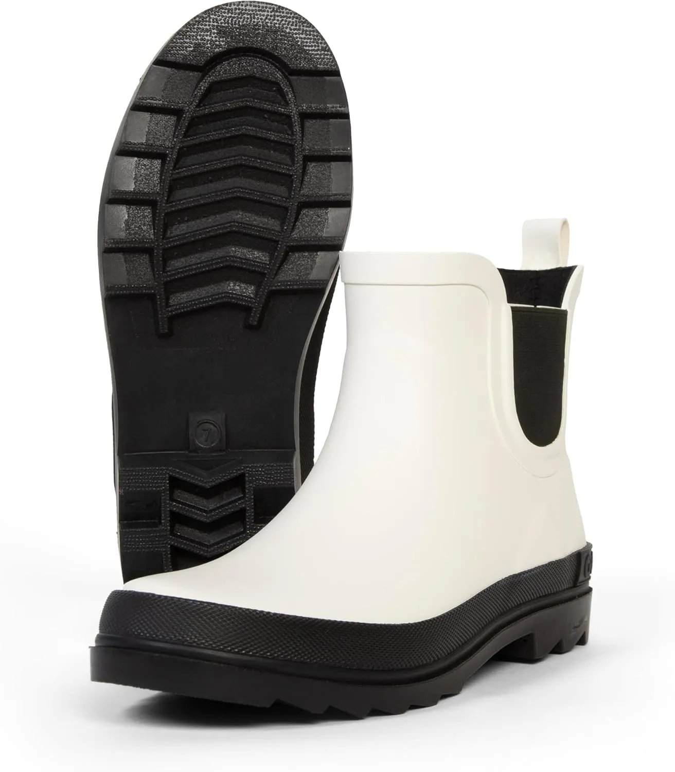ShedRain Stylish Women's Chelsea Rain Boots  Short Waterproof Ankle Rubber Boots, Slip-On & Non-Slip for Garden, City & Outdoors