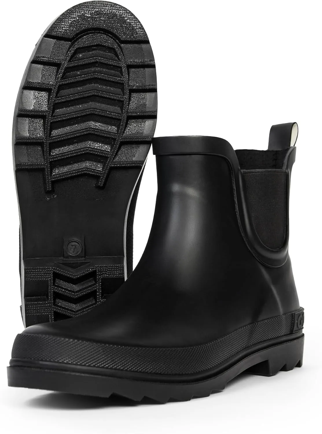 ShedRain Stylish Women's Chelsea Rain Boots  Short Waterproof Ankle Rubber Boots, Slip-On & Non-Slip for Garden, City & Outdoors