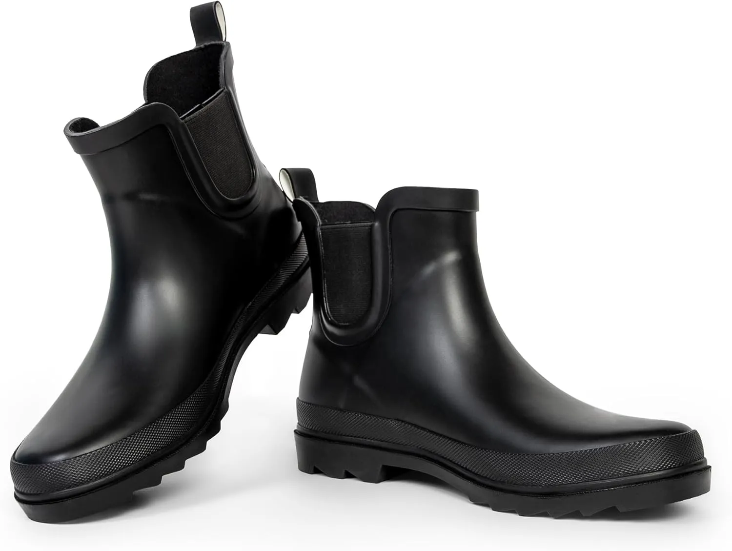 ShedRain Stylish Women's Chelsea Rain Boots  Short Waterproof Ankle Rubber Boots, Slip-On & Non-Slip for Garden, City & Outdoors
