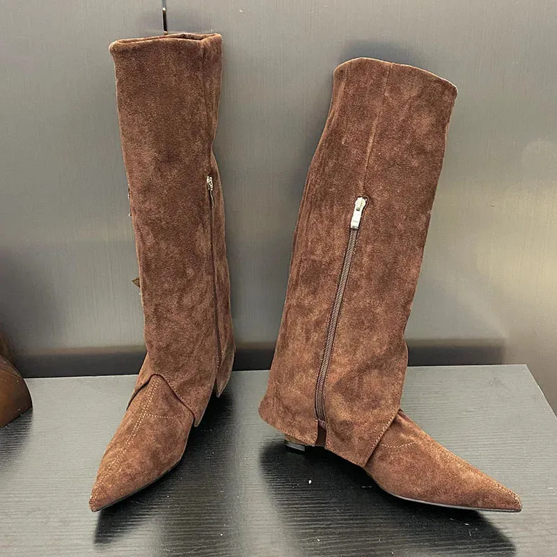 Trendy Stylish Elegant Feminine Comfortable Warm Unique Knee High Boots