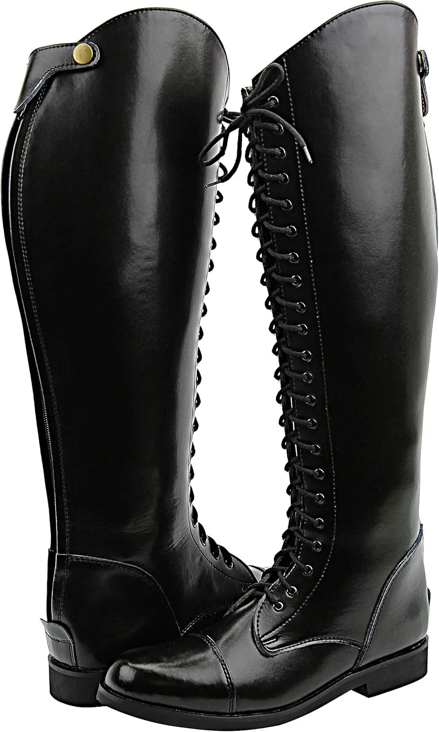 Women Ladies Florance Field Horse Riding Boots Stylish Fashion Equestrian Black