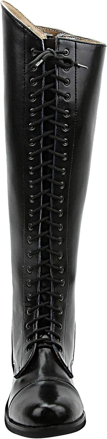 Women Ladies Florance Field Horse Riding Boots Stylish Fashion Equestrian Black