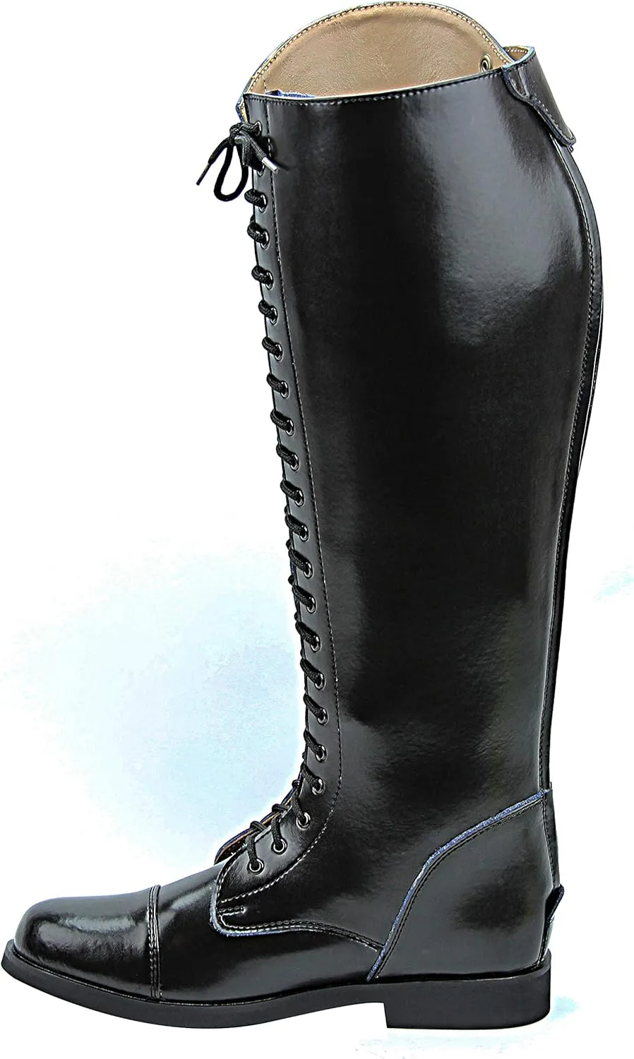 Women Ladies Florance Field Horse Riding Boots Stylish Fashion Equestrian Black