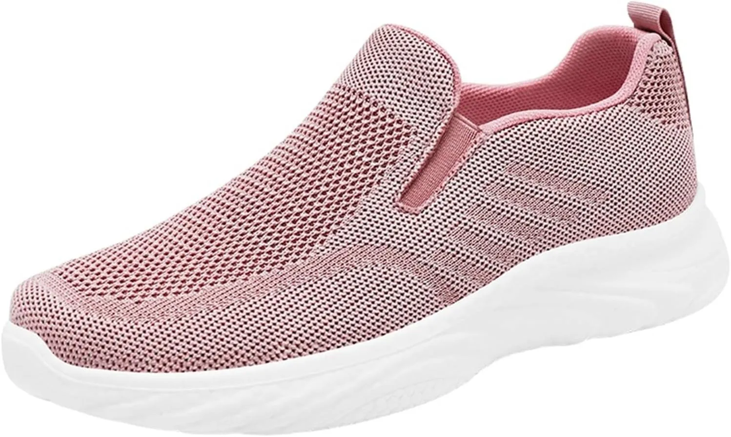 Women Mesh Sneaker Summer Slip On Breathable Sneakers Comfortable Casual Lightweight Walking Shoes with Arch Support