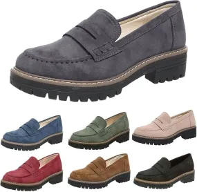 Womens Loafers Shoes Platform Chunky Penny Loafer Women's Slip-on Loafers Comfort Casual Fashion Business Work Shoes Casual Walking Flats Dress Shoes