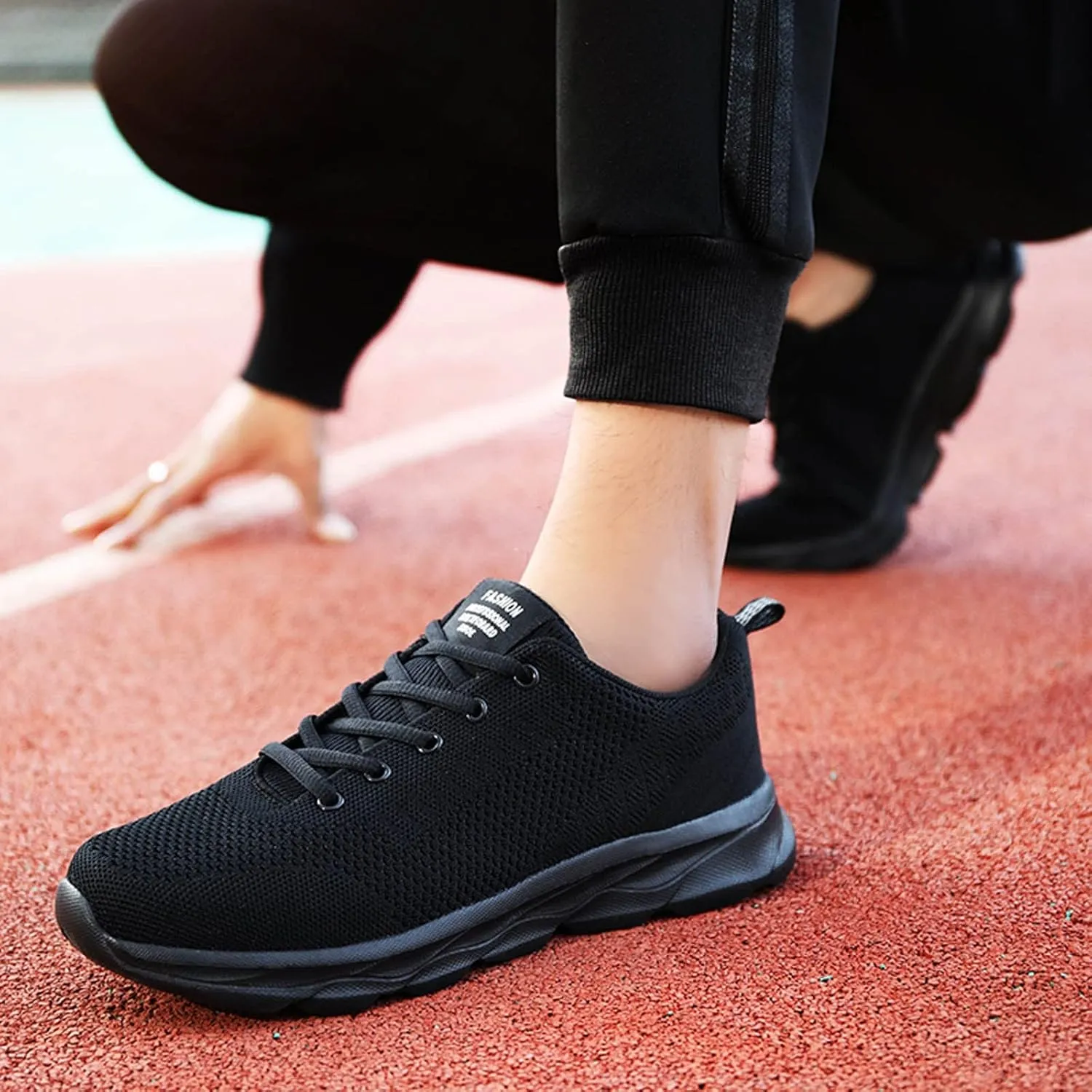 Women's Tennis Walking Shoes Sneakers Breathable Lightweight Casual Comfort Fashion Sneaker Size 6.511.5, Womens Shoes Sneakers Wide Lace Up Trendy White Sneakers For Women 2023 (Black, 9.5-10)