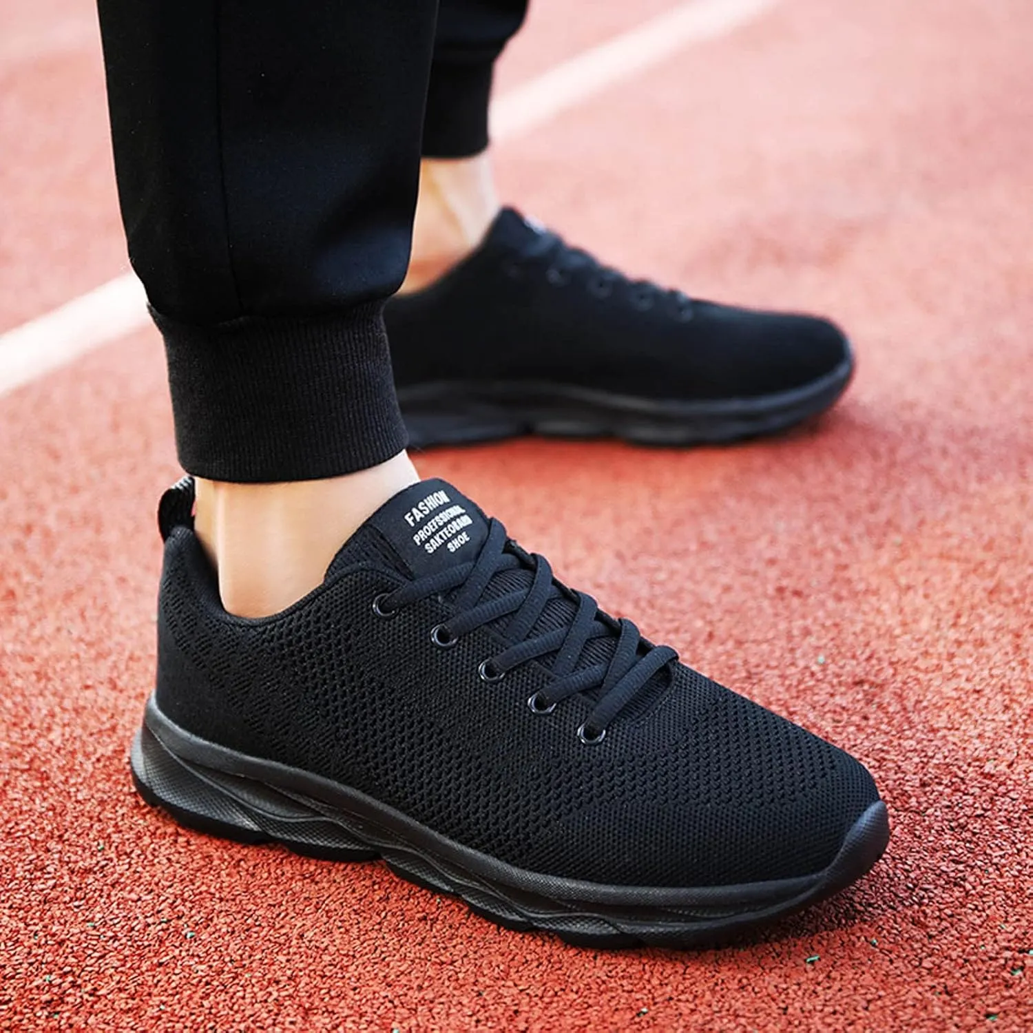 Women's Tennis Walking Shoes Sneakers Breathable Lightweight Casual Comfort Fashion Sneaker Size 6.511.5, Womens Shoes Sneakers Wide Lace Up Trendy White Sneakers For Women 2023 (Black, 9.5-10)