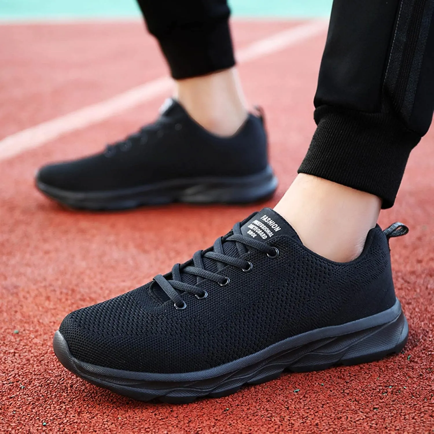 Women's Tennis Walking Shoes Sneakers Breathable Lightweight Casual Comfort Fashion Sneaker Size 6.511.5, Womens Shoes Sneakers Wide Lace Up Trendy White Sneakers For Women 2023 (Black, 9.5-10)