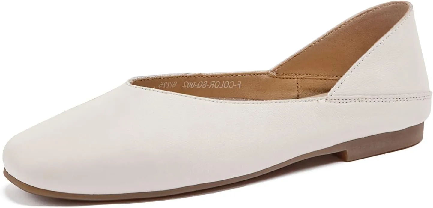 WONDERWAY Womens Foldable Ballet Flats, Comfortable Flat Breathable Ballet Shoes